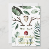 フェスティバル赤緑葉ユーカリプトゥスマグノリア シーズンカード (正面)