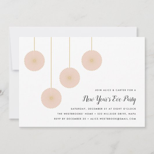 フェスティバル赤面 | 大晦日パーティの招待状 招待状 (正面)