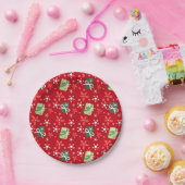 フェスティバル赤 ペーパープレート (パーティー)