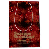 フェスティバル赤 ミディアムペーパーバッグ (正面)