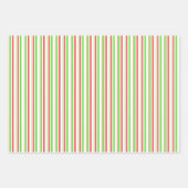 フェスティバル赤、白、緑のクリスマススタイルパターン ラッピングペーパーシート (正面)