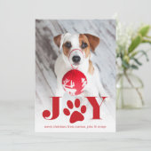 フェスティバル足 |ペットの写真のホリデーカード シーズンカード (スタンド正面)