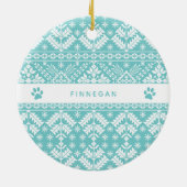 フェスティバル足 |ペットの写真 セラミックオーナメント (裏面)