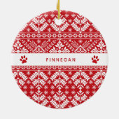 フェスティバル足 |ペットの写真 セラミックオーナメント (裏面)