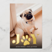 フェスティバル足 |ペットの写真 箔シーズンカード (正面)