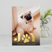 フェスティバル足 |ペットの写真 箔シーズンカード (立ち正面)