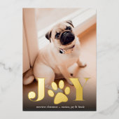 フェスティバル足 |ペットの写真 箔シーズンカード (正面)