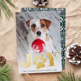 フェスティバル足 |ペットの写真 箔シーズンカード