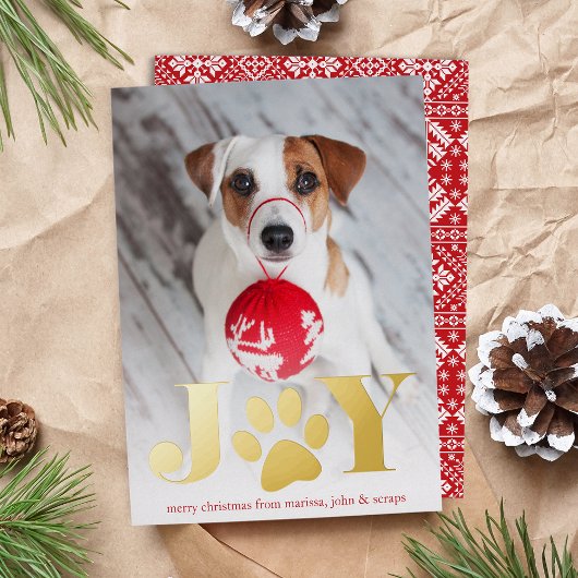 フェスティバル足 |ペットの写真 箔シーズンカード