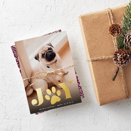 フェスティバル足 |ペットの写真 箔シーズンカード