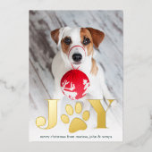 フェスティバル足 |ペットの写真 箔シーズンカード (正面)