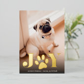 フェスティバル足 |ペットの写真 箔シーズンカード (立ち正面)