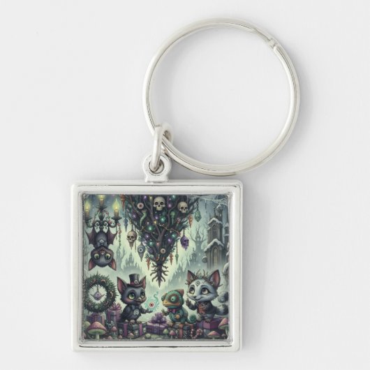 フェスティバル逆さツリー1 キーホルダー (正面)