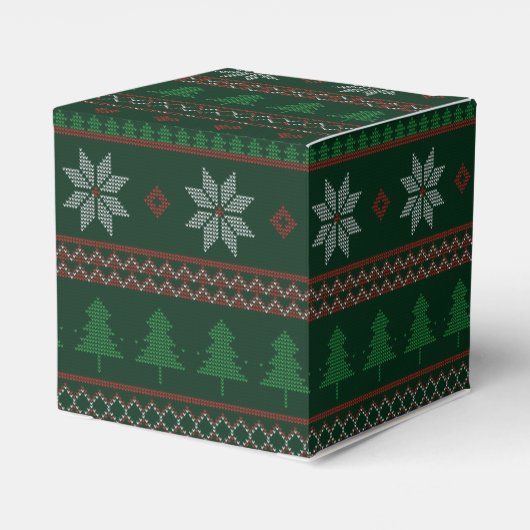 フェスティバル醜いクリスマスセーターレトロホリデーパーティー フェイバーボックス (裏面サイド)