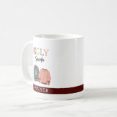 フェスティバル醜いセーターホリデーパーティーウィナー コーヒーマグカップ (正面左)