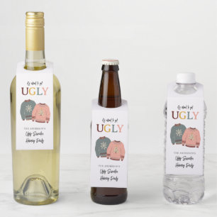 フェスティバル醜いセーターホリデーパーティークリスマス ボトルネックタグ