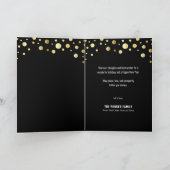 フェスティバル金ゴールドきらめくスターハッピーニューイヤー シーズンカード (内部)