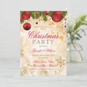 フェスティバル金ゴールドクリスマスホリデーパーティー 招待状 (スタンド正面)