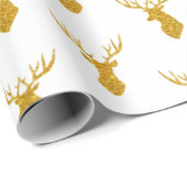 フェスティバル金ゴールドグリッタークリスマストインデア ラッピングペーパー (ロールコーナー)