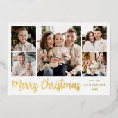 フェスティバル金ゴールドスクリプト5フォトコラージュ 箔シーズンカード (正面)