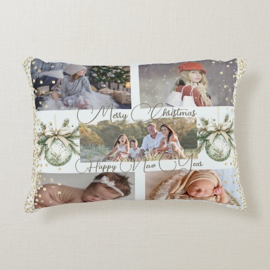 フェスティバル金ゴールドスクリプトHappy New Year アクセントクッション (正面)