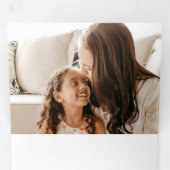 フェスティバル金ゴールドスターダスト数々のクリスマスフォト 三つ折りクリスマスカード (内部最初)