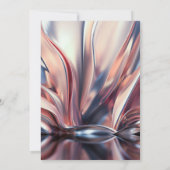 フェスティバル金ゴールドフレーム、バラ金ゴールド、抽象芸術廃棄 招待状 (裏面)