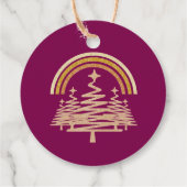 フェスティバル金ゴールドレインボーきらめくモールツリーズ フェイバータグ (裏面)