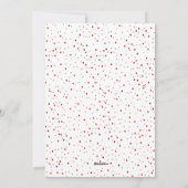 フェスティバル金ゴールドレッドジョイクリスマスホリデーカード シーズンカード (裏面)