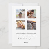 フェスティバル金ゴールド描ラインリボンフレーム1 – 写真 シーズンカード (裏面)