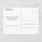 フェスティバル金ゴールド描ラインリボンフレーム1 – 写真 シーズンポストカード (裏面)