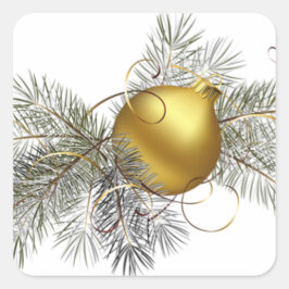 フェスティバル金ゴールド装飾 スクエアシール