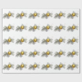 フェスティバル金ゴールド装飾 ラッピングペーパー (フラット)