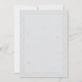 フェスティバル金ゴールド&ホワイトクリスマスディナーメニュー 招待状 (裏面)