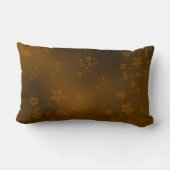 フェスティバル金属の小さな繊細なアジアの花 ランバークッション (裏面)