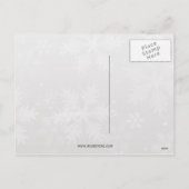 フェスティバル銀レッドオーナメントホリデーカード シーズンポストカード (裏面)