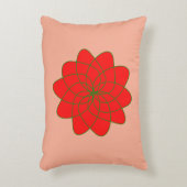 フェスティバル開花アクセント枕 – クリスマスフローラ アクセントクッション (正面(垂直))