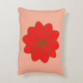 フェスティバル開花アクセント枕 – クリスマスフローラ アクセントクッション (裏面(縦))