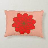 フェスティバル開花アクセント枕 – クリスマスフローラ アクセントクッション (裏面)