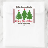 フェスティバル陽気なクリスマスシールデザイン スクエアシール (バッグ)