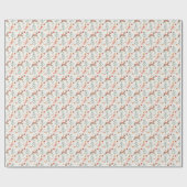 フェスティバル雪だるまとディアクリスマス ラッピングペーパー (フラット)