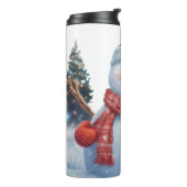 フェスティバル雪だるまサーマルタンブラー – 無料 タンブラー (回転左)