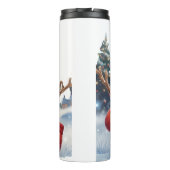 フェスティバル雪だるまサーマルタンブラー – 無料 タンブラー (裏面)