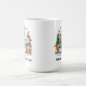 フェスティバル雪だるまジンジャーブレッドファミリークリスマスイヤー コーヒーマグカップ (中央)