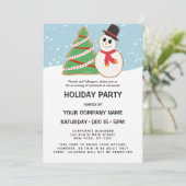 フェスティバル雪だるまツリークッキーホリ企業のデイ 招待状 (スタンド正面)