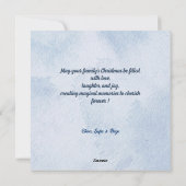 フェスティバル雪だるまデライト、クリスマスカード シーズンカード (裏面)