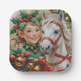 フェスティバル雪だるまファミリークリスマスコレクション ペーパープレート