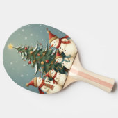 フェスティバル雪だるまファミリークリスマスコレクション 卓球ラケット (横)