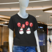 フェスティバル雪だるまレッドセールホリデーストアプロモーション Tシャツ