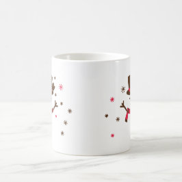 フェスティバル雪だるま応援 コーヒーマグカップ